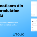 TOLIO AI-verktyg